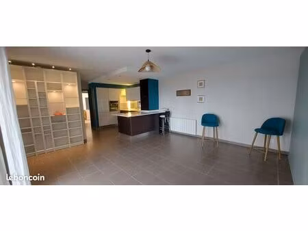 appartement t3 meublé 70m² + 50m² terrasse vue mer
