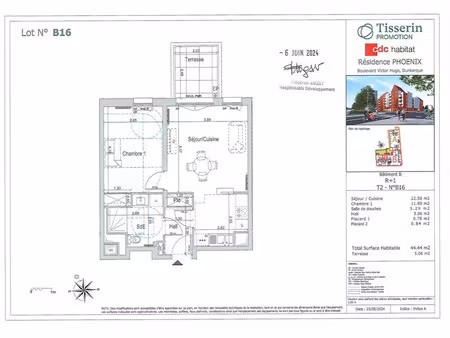 location appartement 2 pièces 44 m² à dunkerque (59140)  685 €