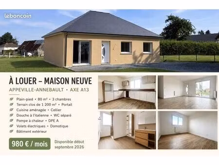 maison neuve 3 chambres de plain-pied