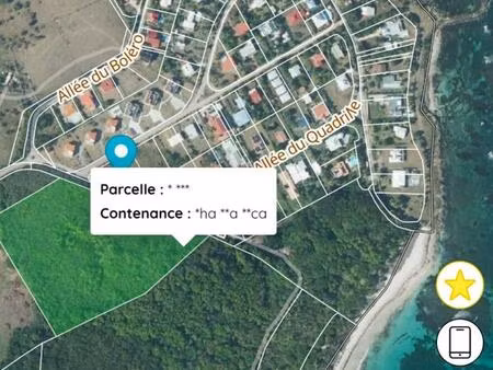 le vauclin beau terrain plat a proximité de la plage