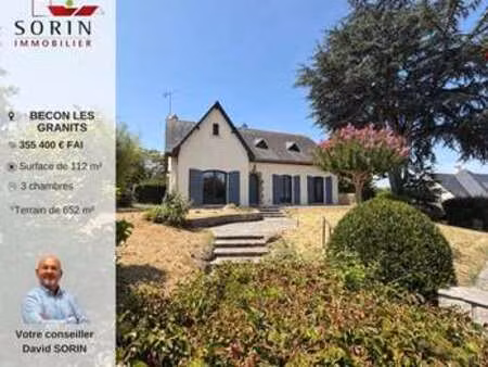 vente maison à bécon-les-granits (49370) : à vendre / 112m² bécon-les-granits