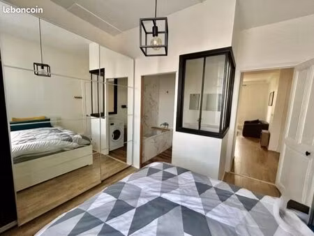 t2 meublé 39 m² – entièrement rénové – jardin privatif – grigny■◊ grigny – secteur très ca