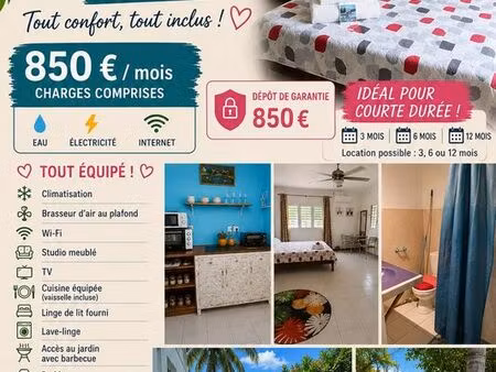 grand studio en location à durée limité