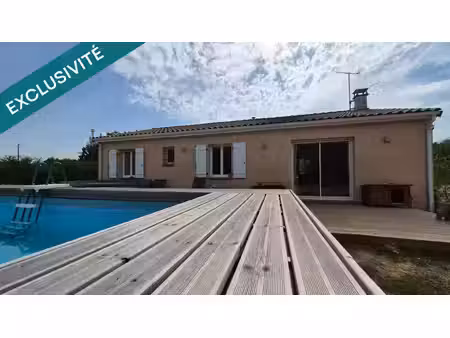 maison 4 pièces - 3 chambres - terrasse - piscine hors sol