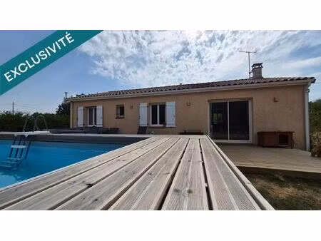 maison 4 pièces - 3 chambres - terrasse - piscine hors sol