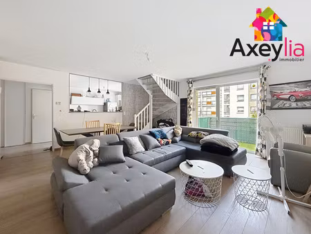 a vendre - roanne - appartement t5  en duplex avec 4 chambres  stationnement  cave et terr