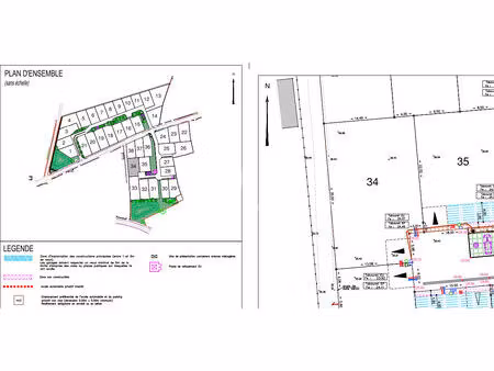 vente terrain  538.00m²  brem
