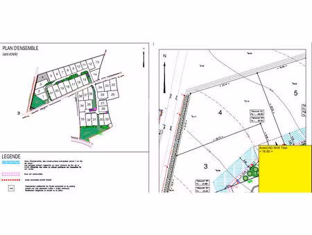 vente terrain  549.00m²  brem