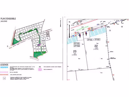 vente terrain  559.00m²  brem