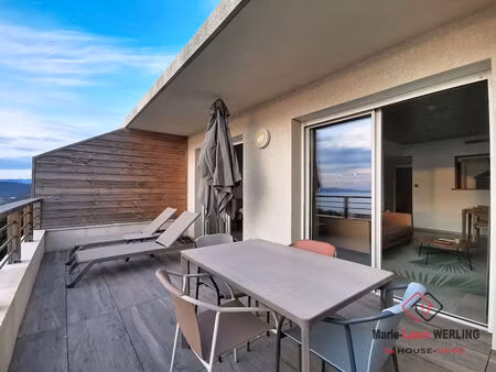 proche agosta-plage  appartements de standing  vue mer ou maquis  ascenseur et garage.