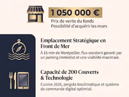 vente locaux professionnels à palavas-les-flots (34250)  1 050 000 €