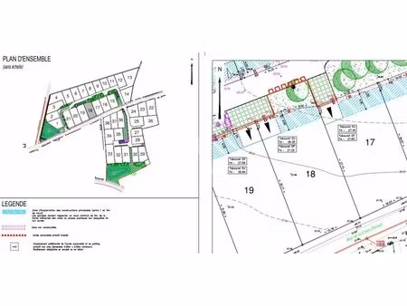 en vente terrain non constructible 500 m² – 112 000 € |brem-sur-mer