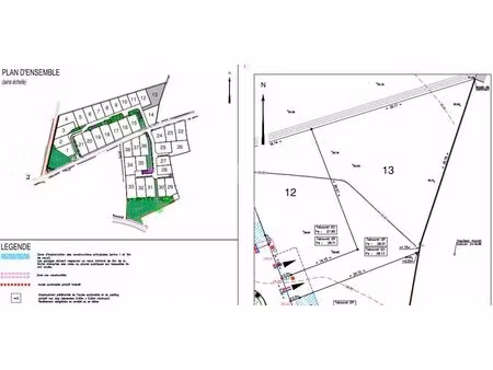 en vente terrain non constructible 801 m² – 155 000 € |brem-sur-mer