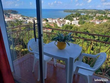 studio vue mer +balcon à 2mns des plages