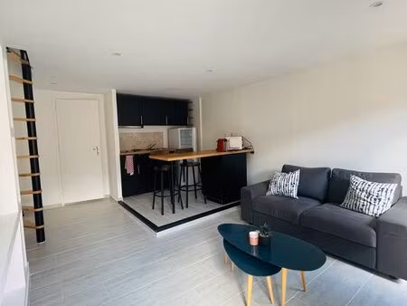 à louer – superbe f1 meublé avec mezzanine – 36 m² – sens centre-ville (quartier amande) -