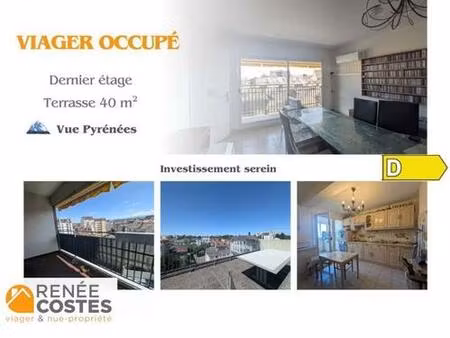 viager occupé - f88-h73 ans - pau (64000)