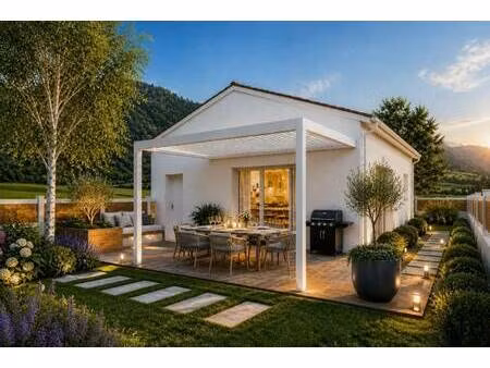 terrain avec maison neuve à vendre
