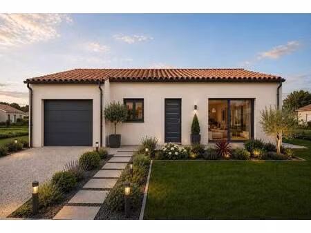 terrain avec maison neuve à vendre