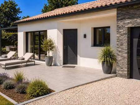terrain avec maison neuve à vendre