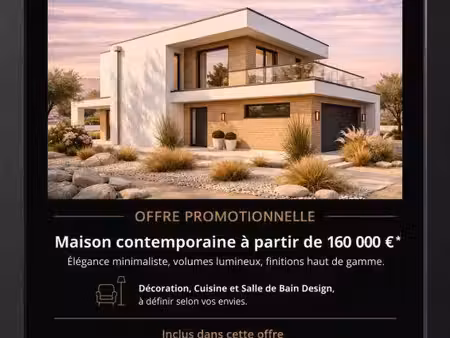 terrain avec maison neuve à vendre