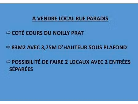local commercial à vendre