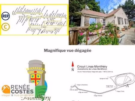 vente en nue propriété - f80-h81 ans - montlhery (91310)