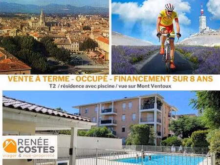vente à terme occupée sur 96 mois - carpentras (84200)