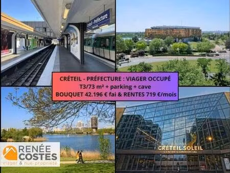 viager occupé - f78-h79 ans - creteil (94000)