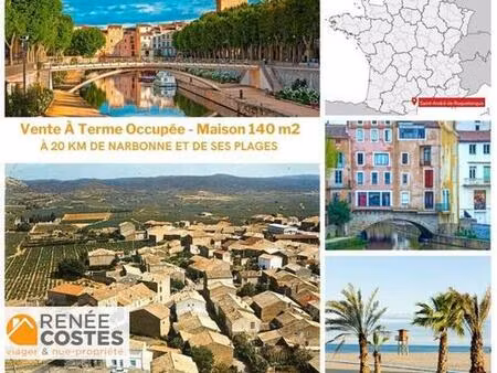 vente à terme occupée sur 168 mois - narbonne (11100)