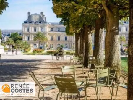 vente en nue propriété - h70 ans - paris (75006)