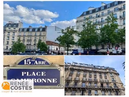 vente en nue propriété - h83 ans - paris (75015)
