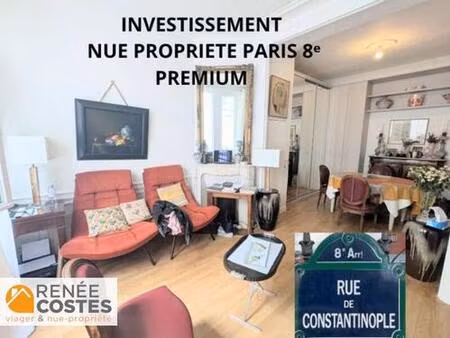 vente en nue propriété - f73-h75 ans - paris (75008)