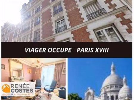 viager occupé - f72 ans - paris (75018)