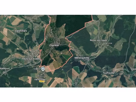 vente terrain 1500 m² à charleval (27380)  75 000 €