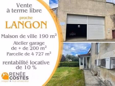 vente à terme libre sur 120 mois - langon (33210)