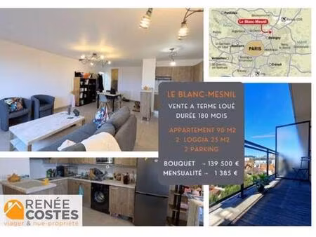 vente à terme libre sur 180 mois - le blanc mesnil (93150)