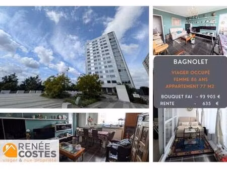 viager occupé - f87 ans - bagnolet (93170)