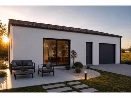 terrain avec maison neuve à vendre