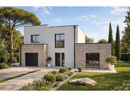 terrain avec maison neuve à vendre
