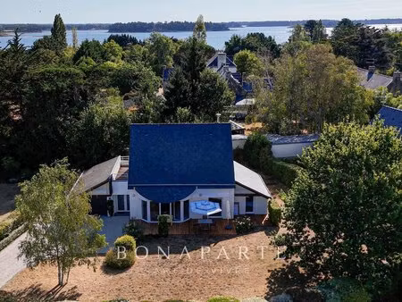golfe du morbihan  locmariaquer : maison 4 chambres  jardin paysagé de 975 m²  le golfe à 