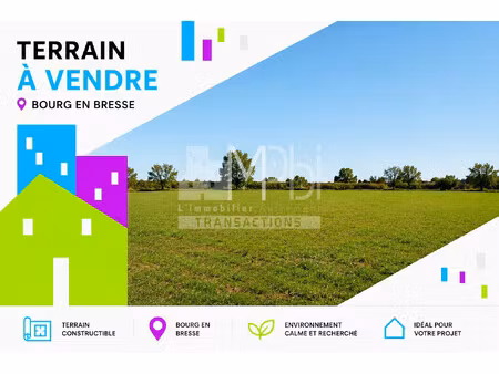 terrain à bâtir viabilisé de 968 m² - bourg-en-bresse
