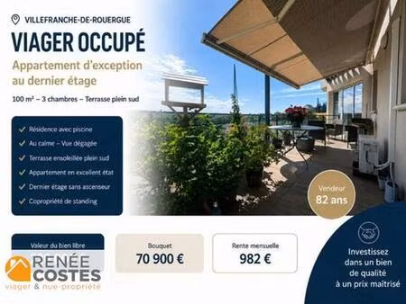 viager occupé - h83 ans - villefranche de rouergue (12200)