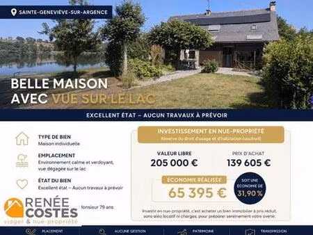 vente en nue propriété - f79-h81 ans - ste genevieve sur argence