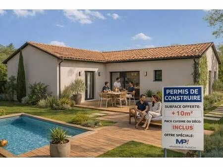 terrain avec maison neuve à vendre