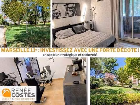 vente en nue propriété - h62 ans - marseille (13011)