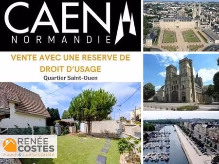 vente en nue propriété - f76 ans - caen (14000)