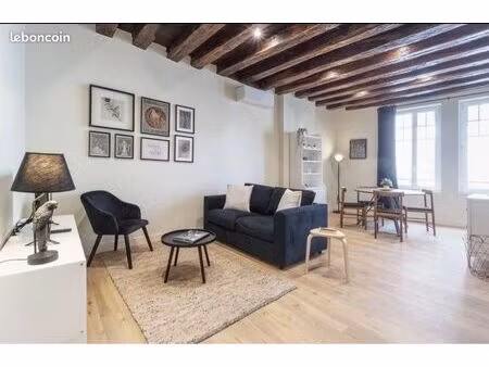 appartement t2 46m2 meublé - hyper centre
