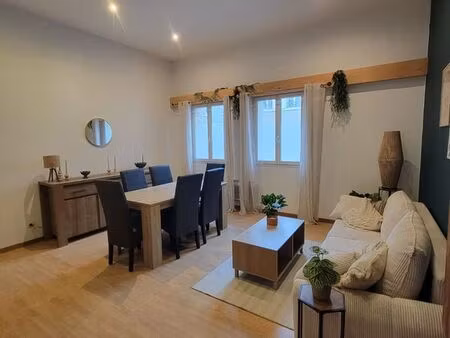 appartement 72m2 - meublé - 3 pièces - proche plage