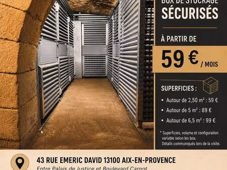 box de stockage / garde meubles / cave