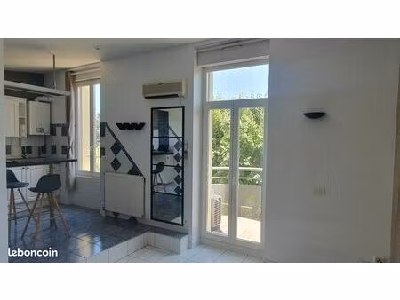 à louer  t2 meublé 40m² - vue sur le rhône / climatisation / garage